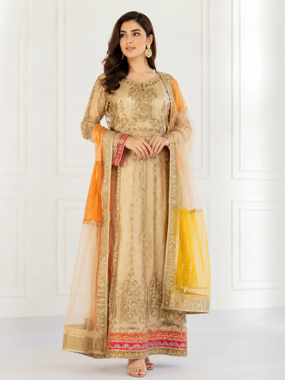 Wali Fashion Lavender Embroidered 3-Piece Suit