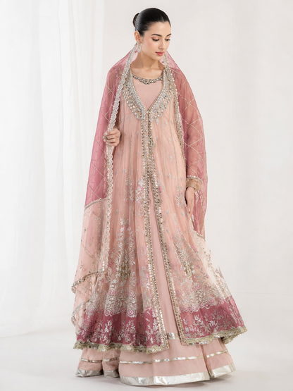 Wali Fashion Lavender Embroidered 3-Piece Suit