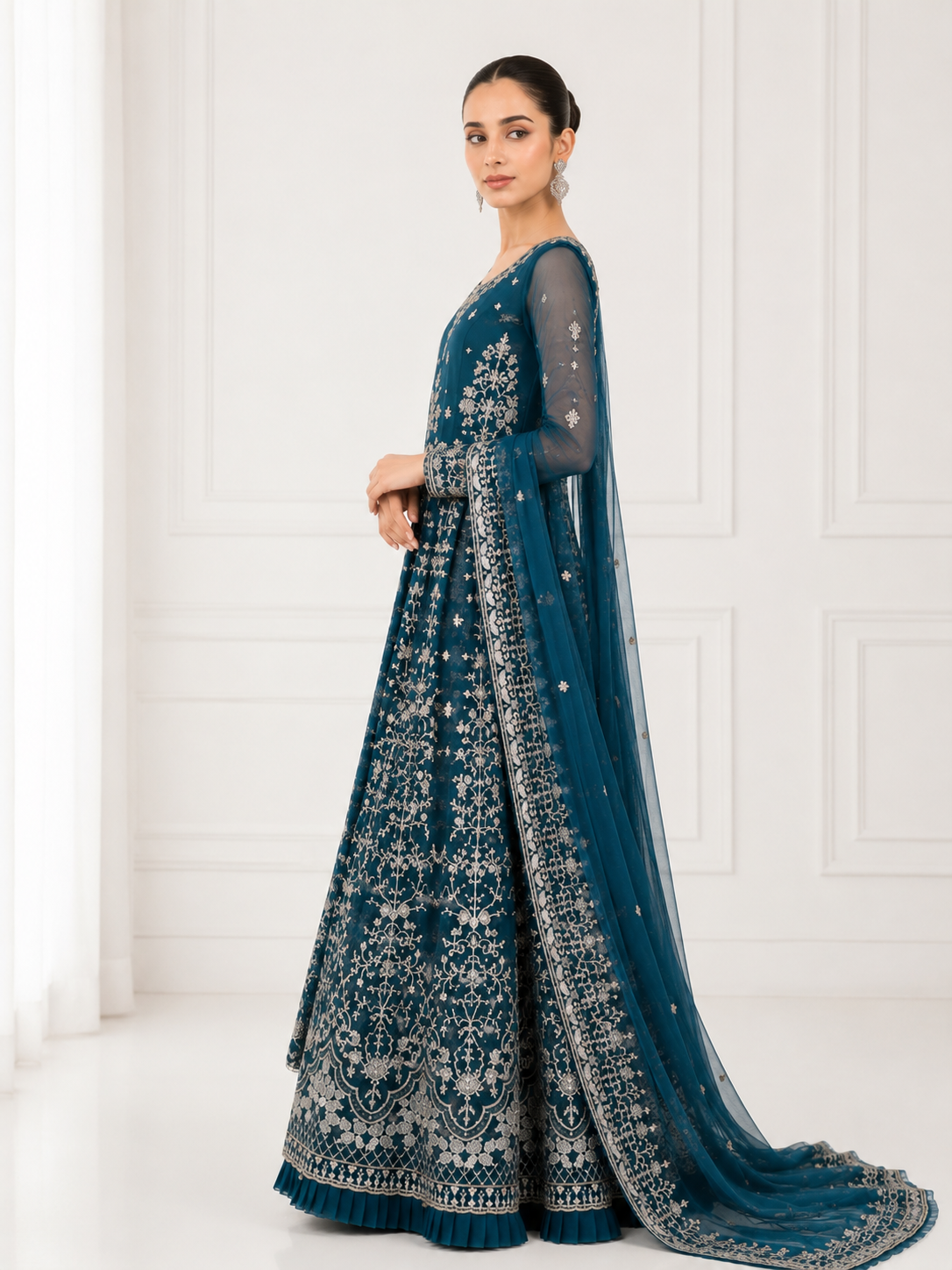 Maria B Lavender Embroidered 3-Piece Suit