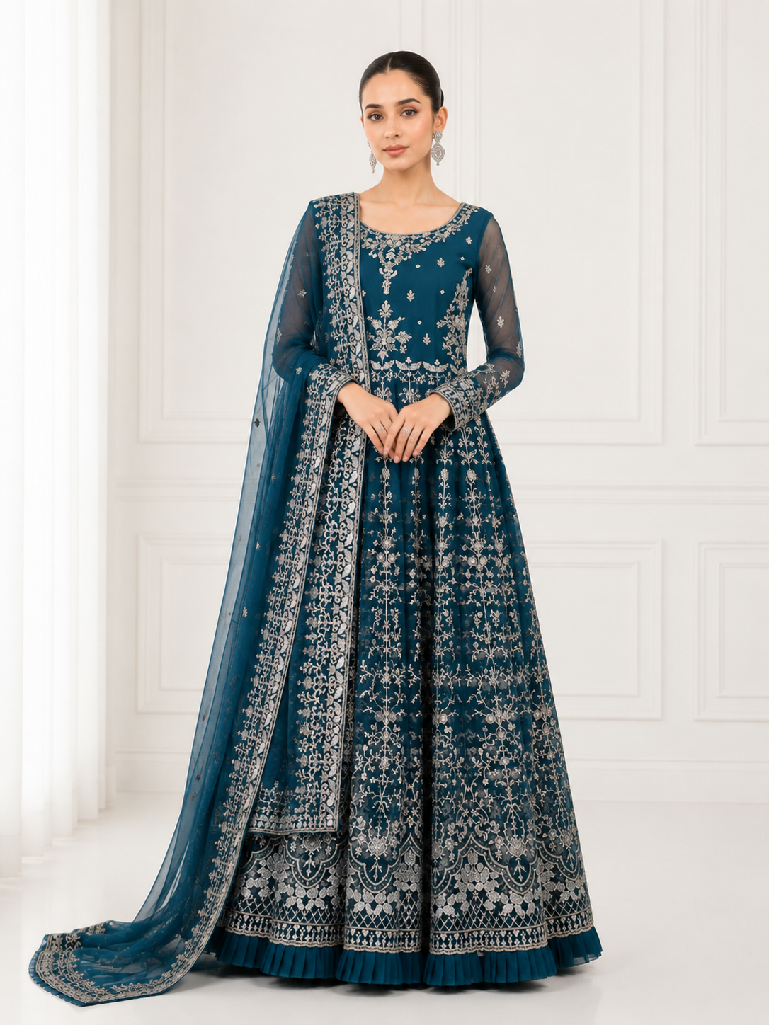 Maria B Lavender Embroidered 3-Piece Suit
